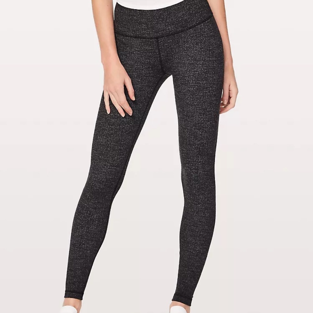 Wunder Under High-Rise Tight 28" *Luon  knit Brushed Luon Black
